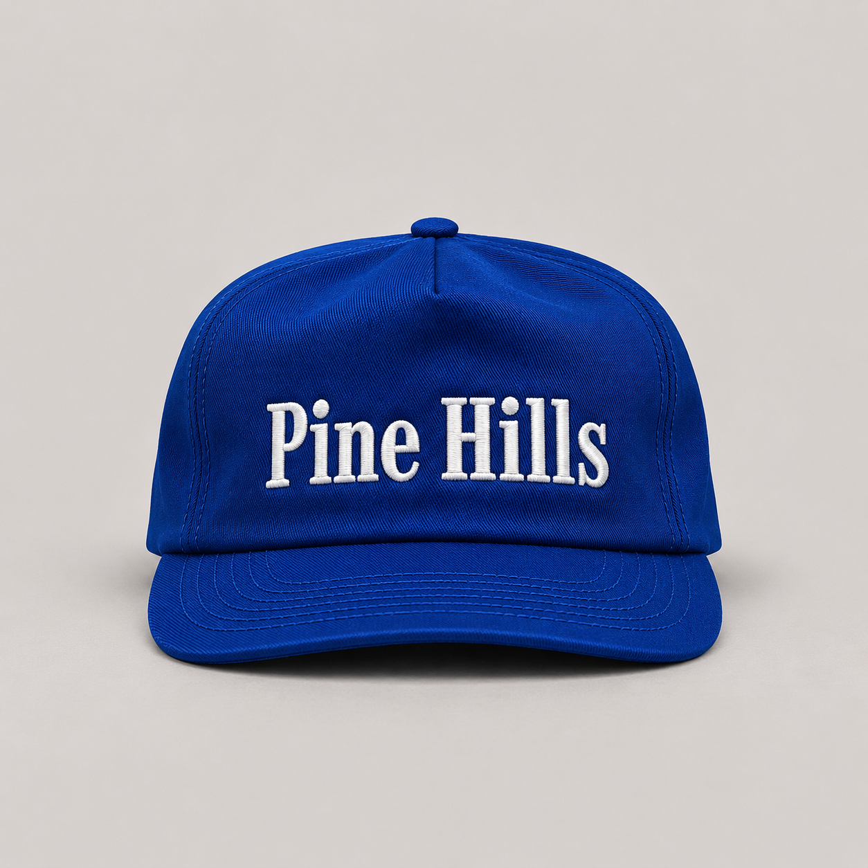 PINE HILLS LOGO HAT ROYAL BLUE